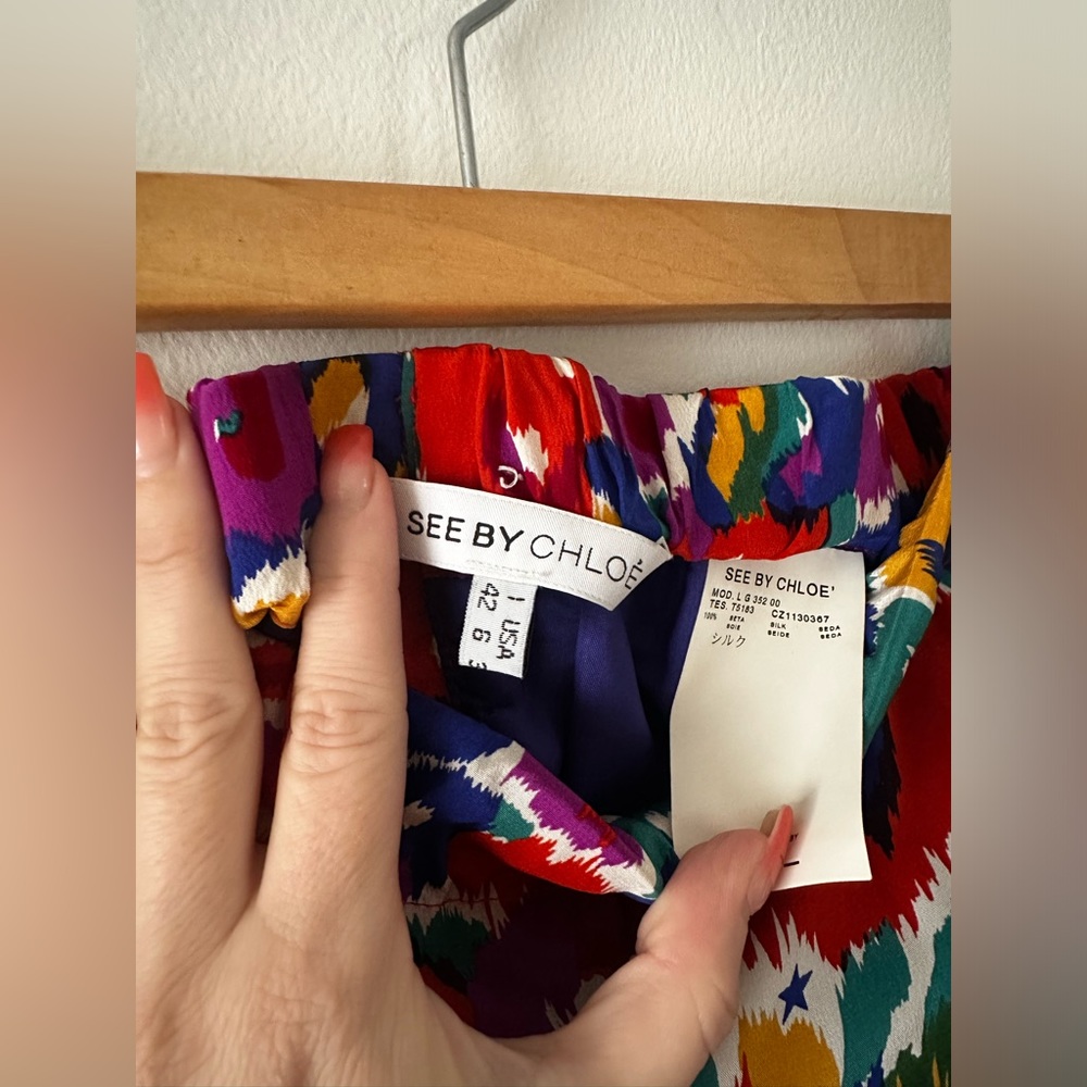See by Chloe printed skirt